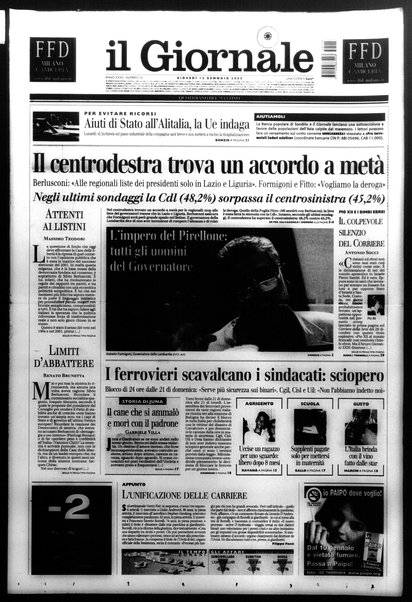 Il giornale : quotidiano del mattino